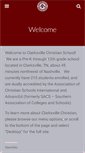 Mobile Screenshot of clarksvillechristianschool.org